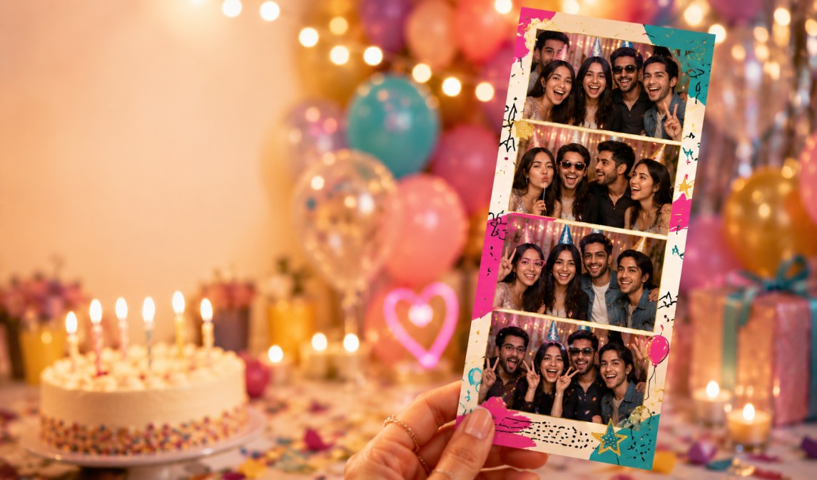 Free Birthday Photo Booth Online | Custom Party Strips
