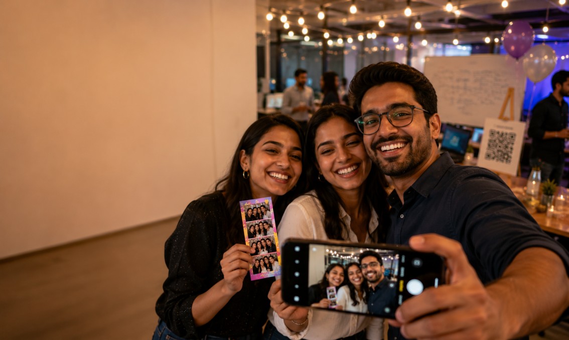 Free Office Party Photo Booth Online | No Vendor Needed